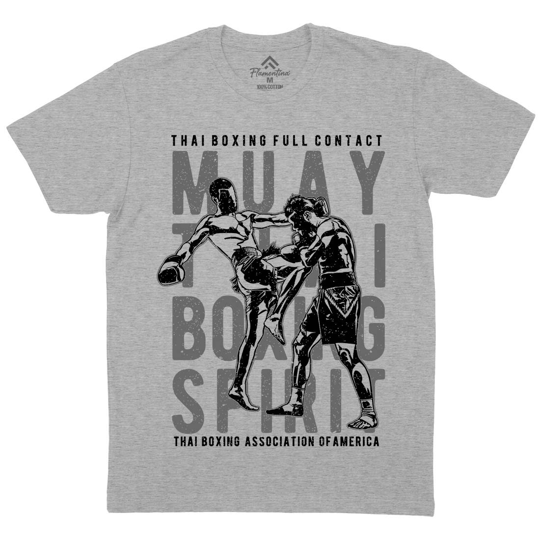 Muay Thai Mens Organic Crew Neck T-Shirt Sport A722