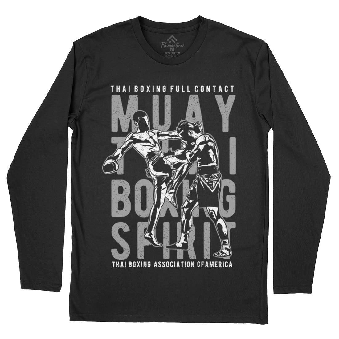Muay Thai Mens Long Sleeve T-Shirt Sport A722