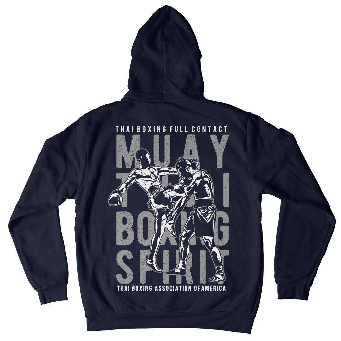 Muay Thai Mens Hoodie With Pocket Sport A722