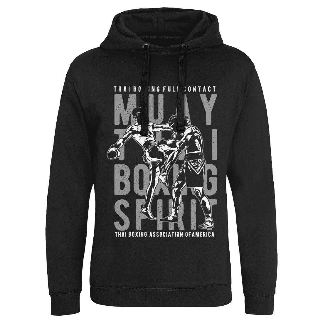 Muay Thai Mens Hoodie Without Pocket Sport A722