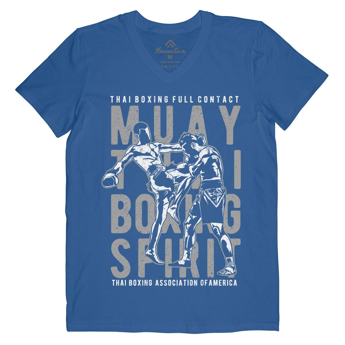 Muay Thai Mens V-Neck T-Shirt Sport A722