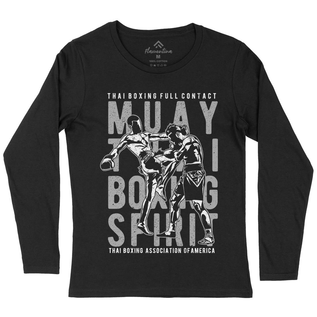 Muay Thai Womens Long Sleeve T-Shirt Sport A722