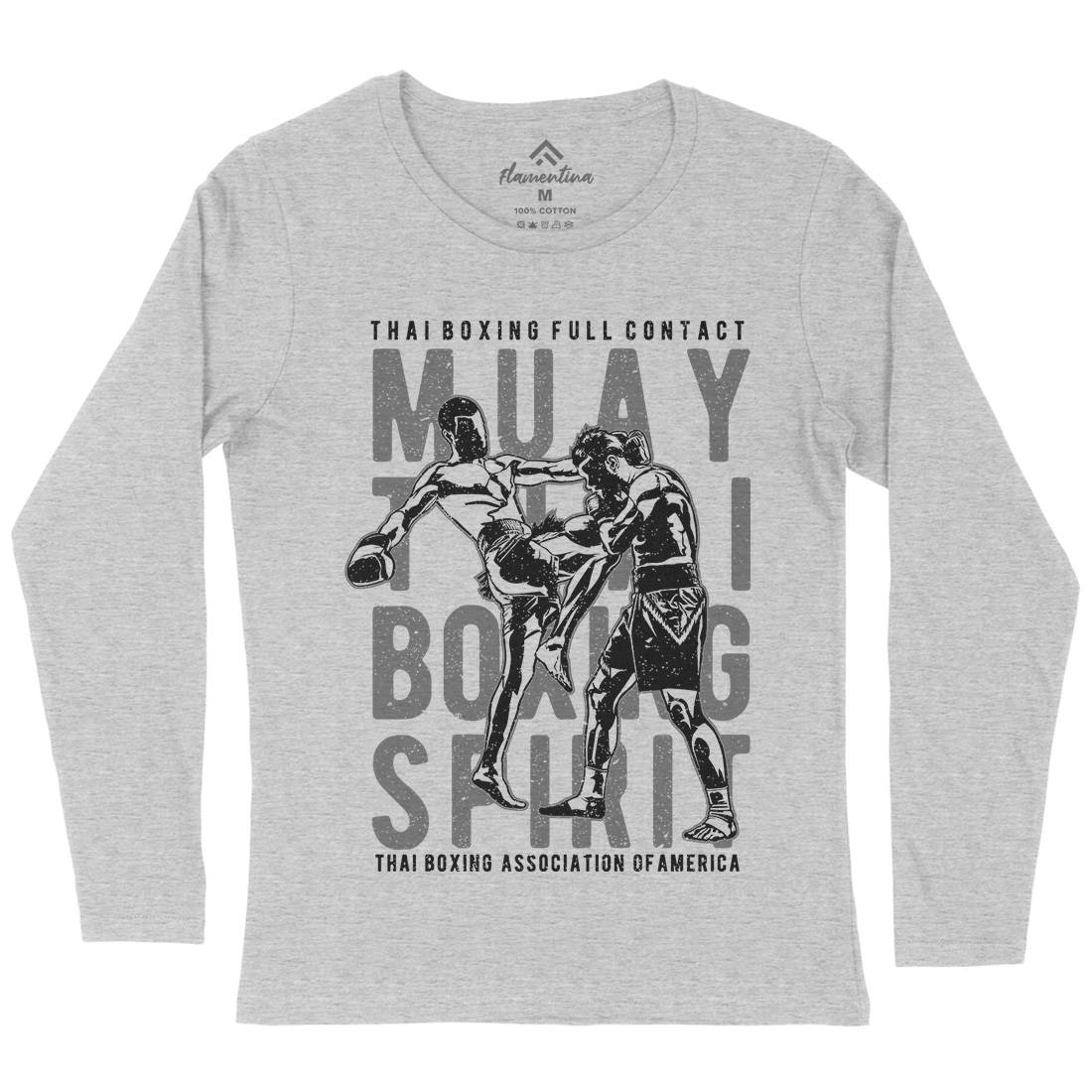 Muay Thai Womens Long Sleeve T-Shirt Sport A722