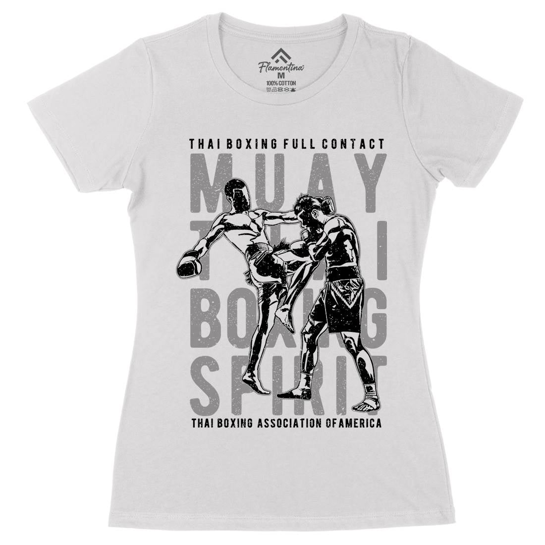 Muay Thai Womens Organic Crew Neck T-Shirt Sport A722
