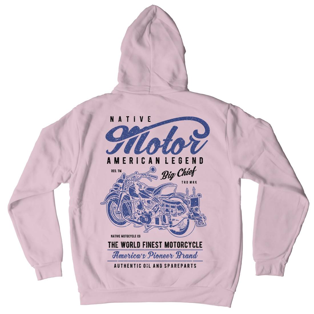 Native Kids Crew Neck Hoodie Motorcycles A723