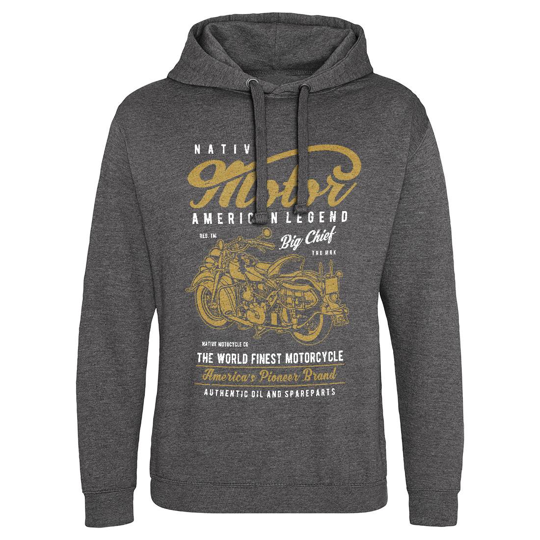 Native Mens Hoodie Without Pocket Motorcycles A723