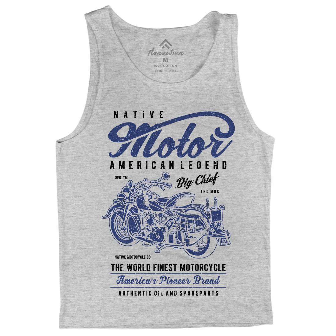 Native Mens Tank Top Vest Motorcycles A723