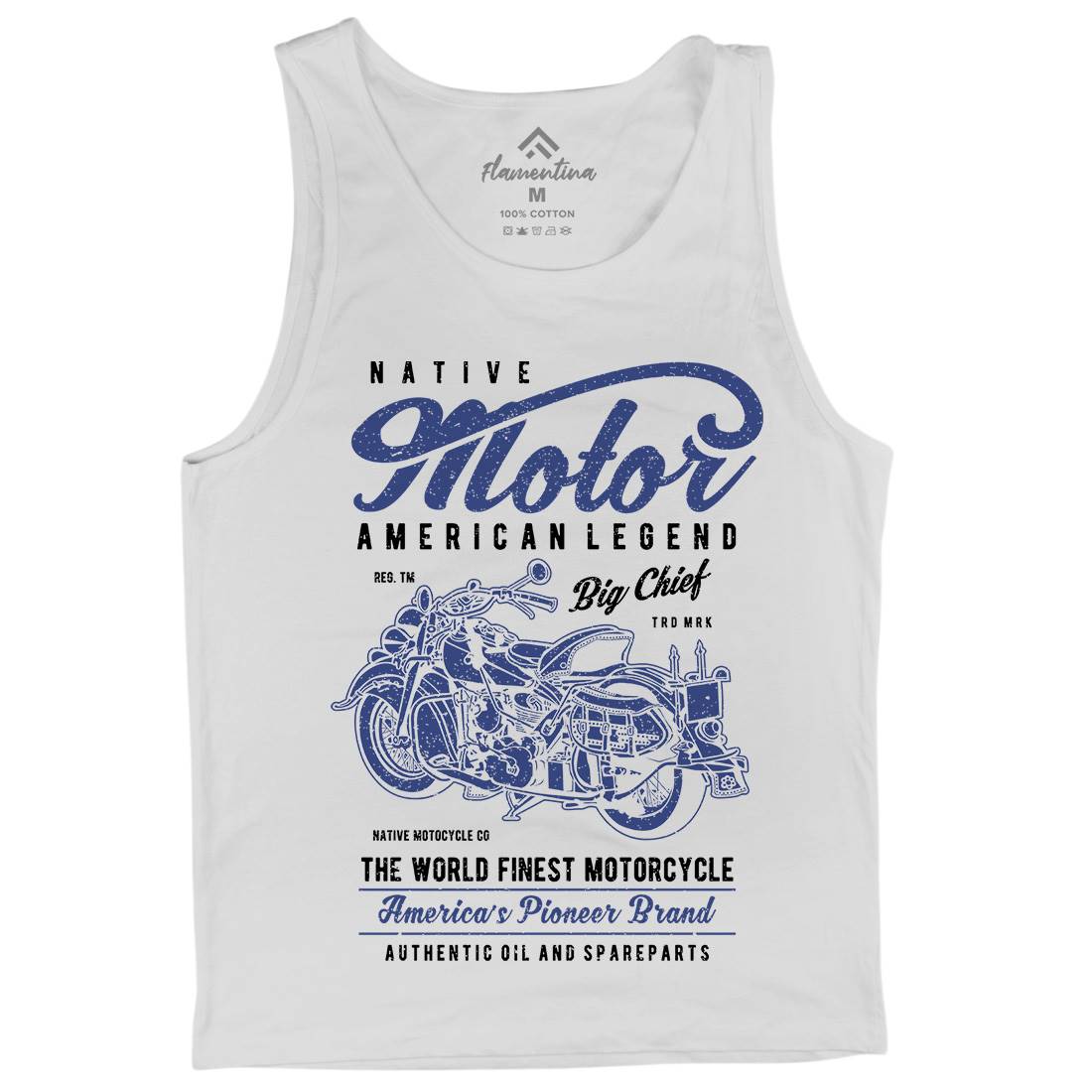 Native Mens Tank Top Vest Motorcycles A723