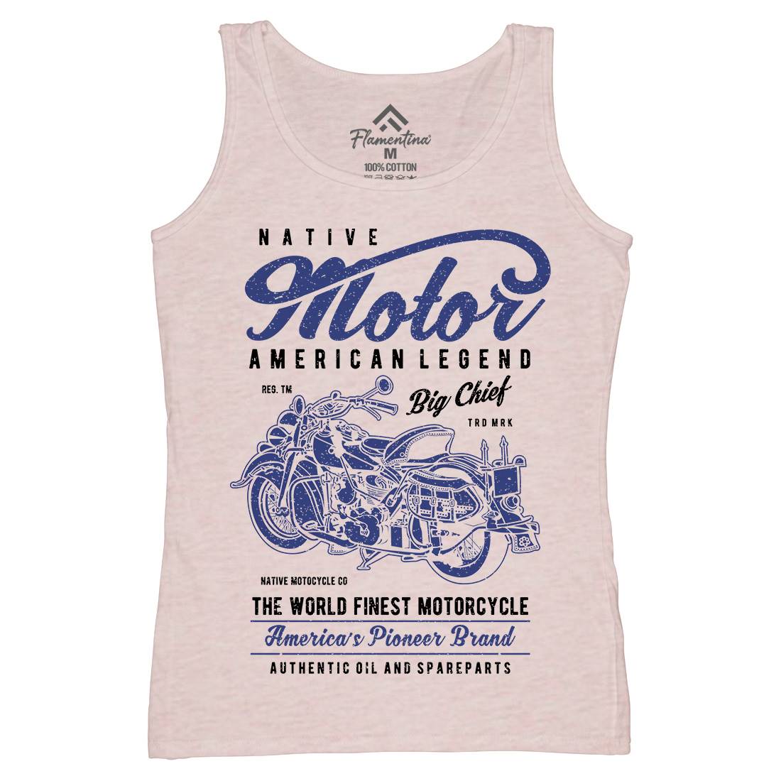 Native Womens Organic Tank Top Vest Motorcycles A723