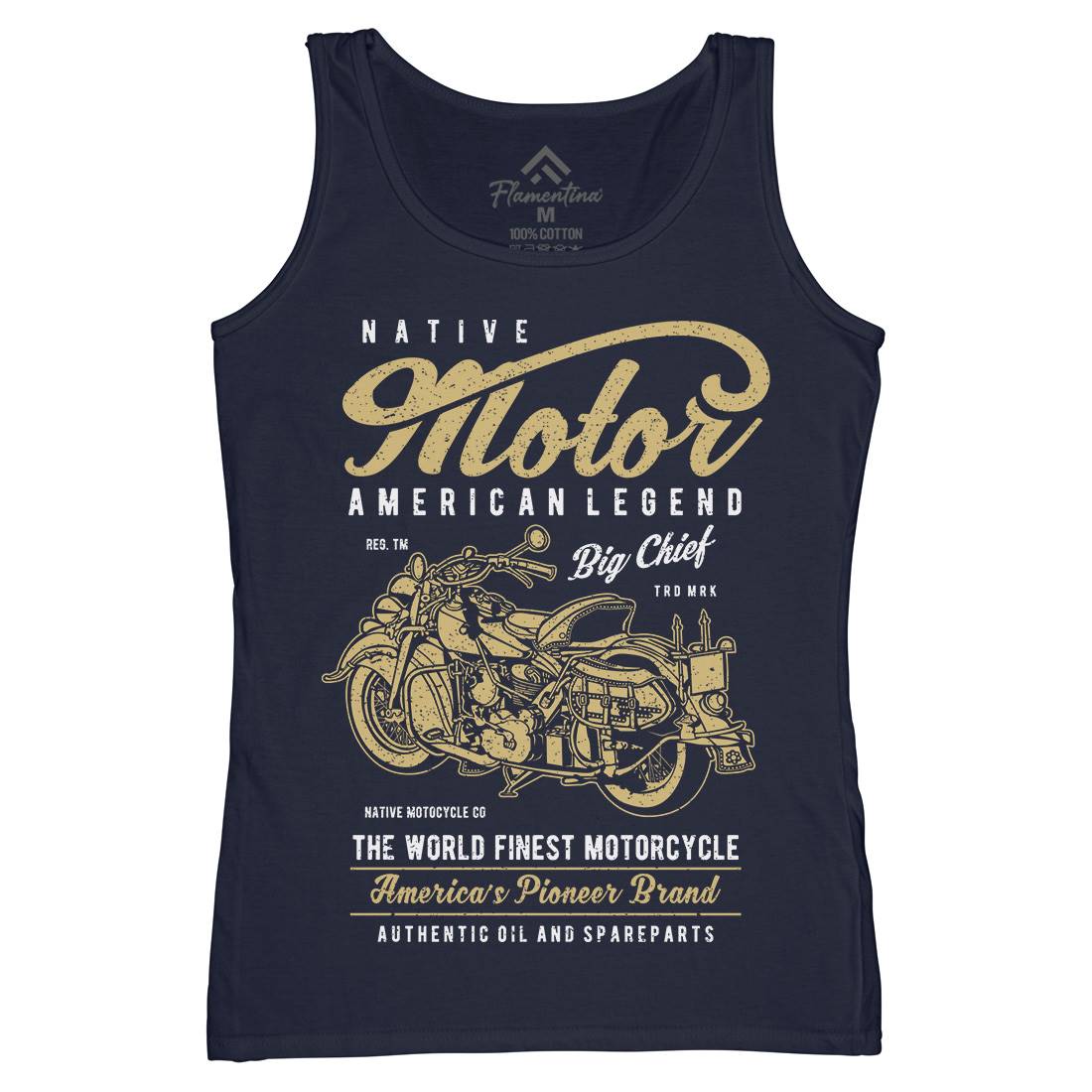 Native Womens Organic Tank Top Vest Motorcycles A723