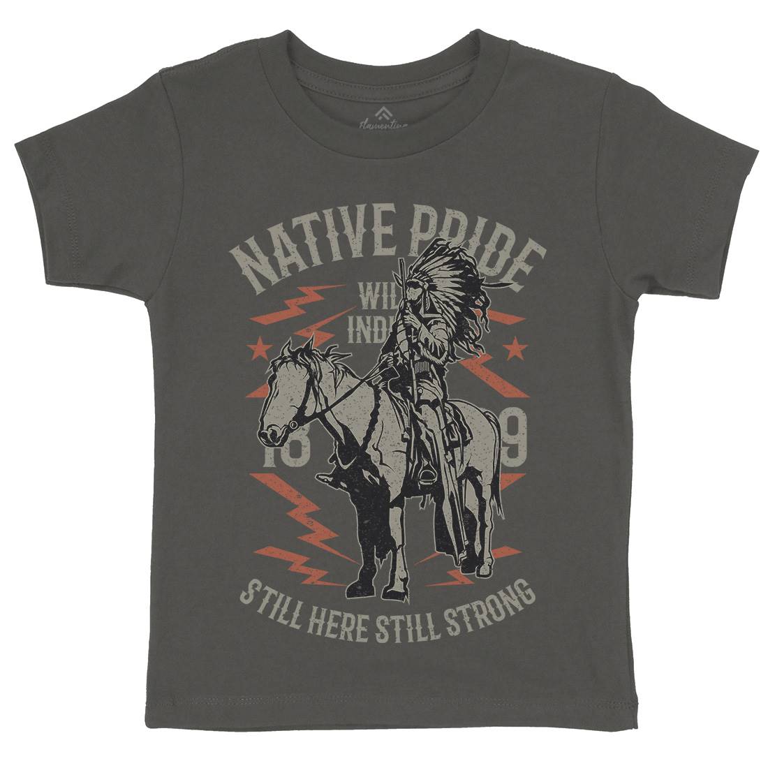 Native Pride Kids Crew Neck T-Shirt American A724