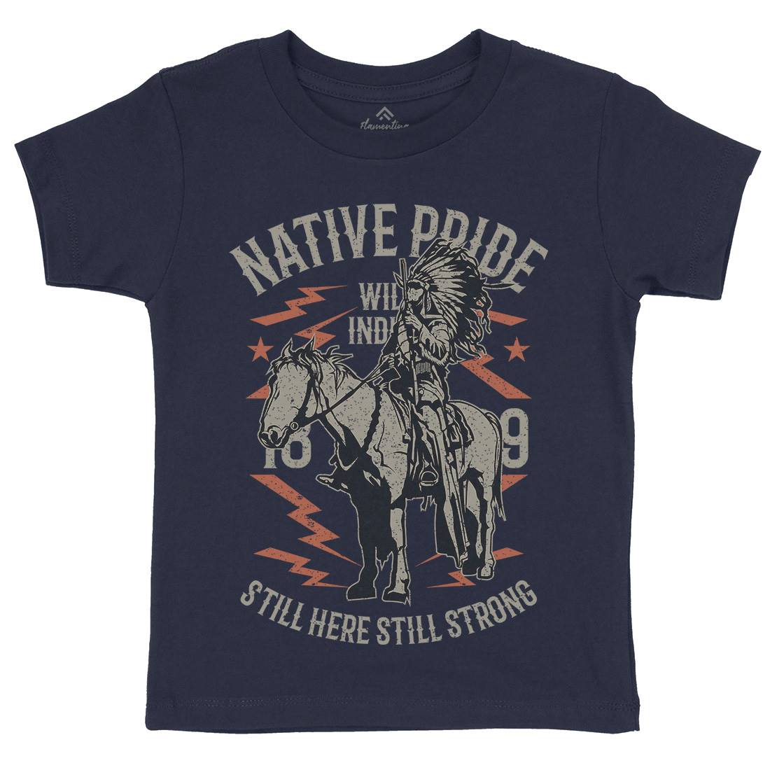Native Pride Kids Organic Crew Neck T-Shirt American A724