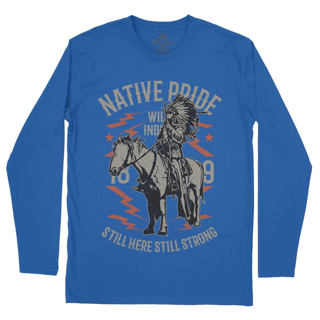 Native Pride Mens Long Sleeve T-Shirt American A724