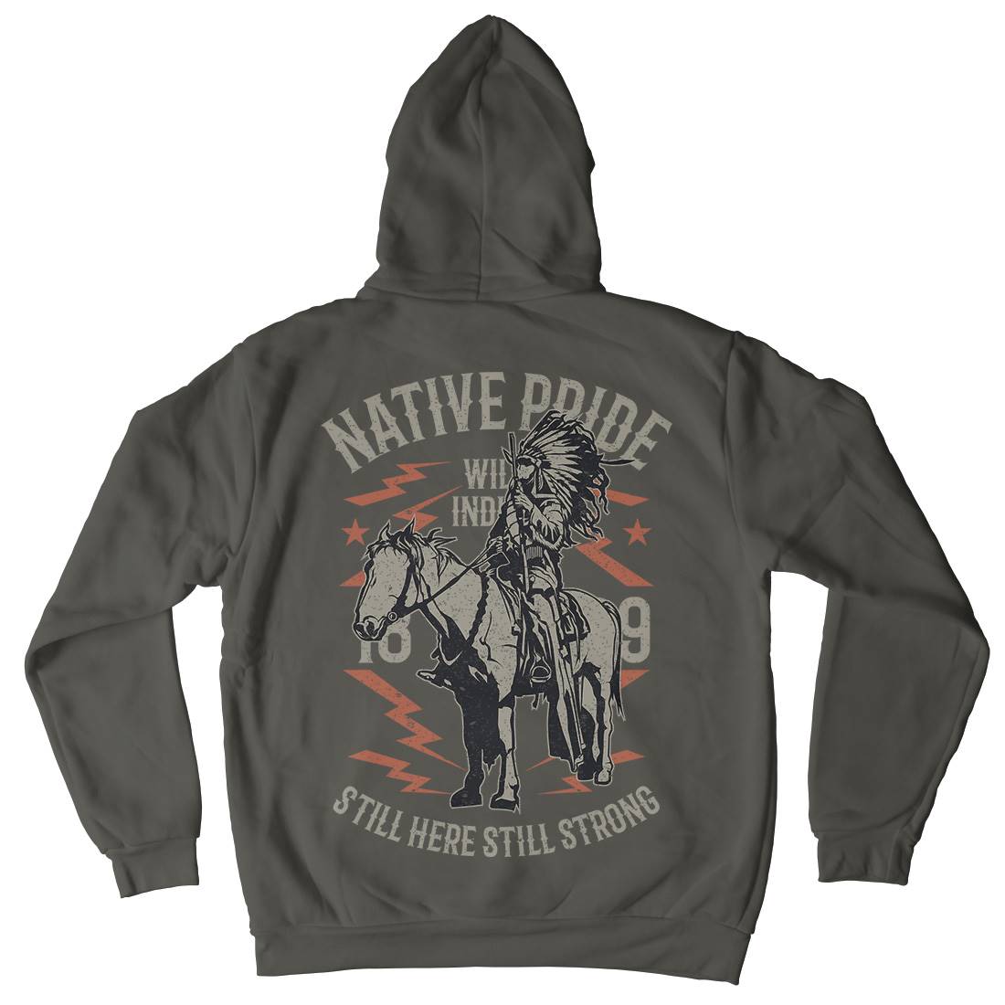 Native Pride Kids Crew Neck Hoodie American A724