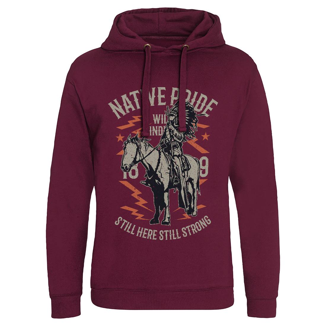 Native Pride Mens Hoodie Without Pocket American A724