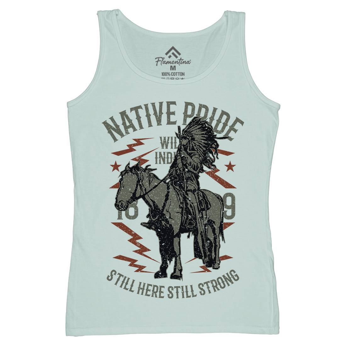 Native Pride Womens Organic Tank Top Vest American A724