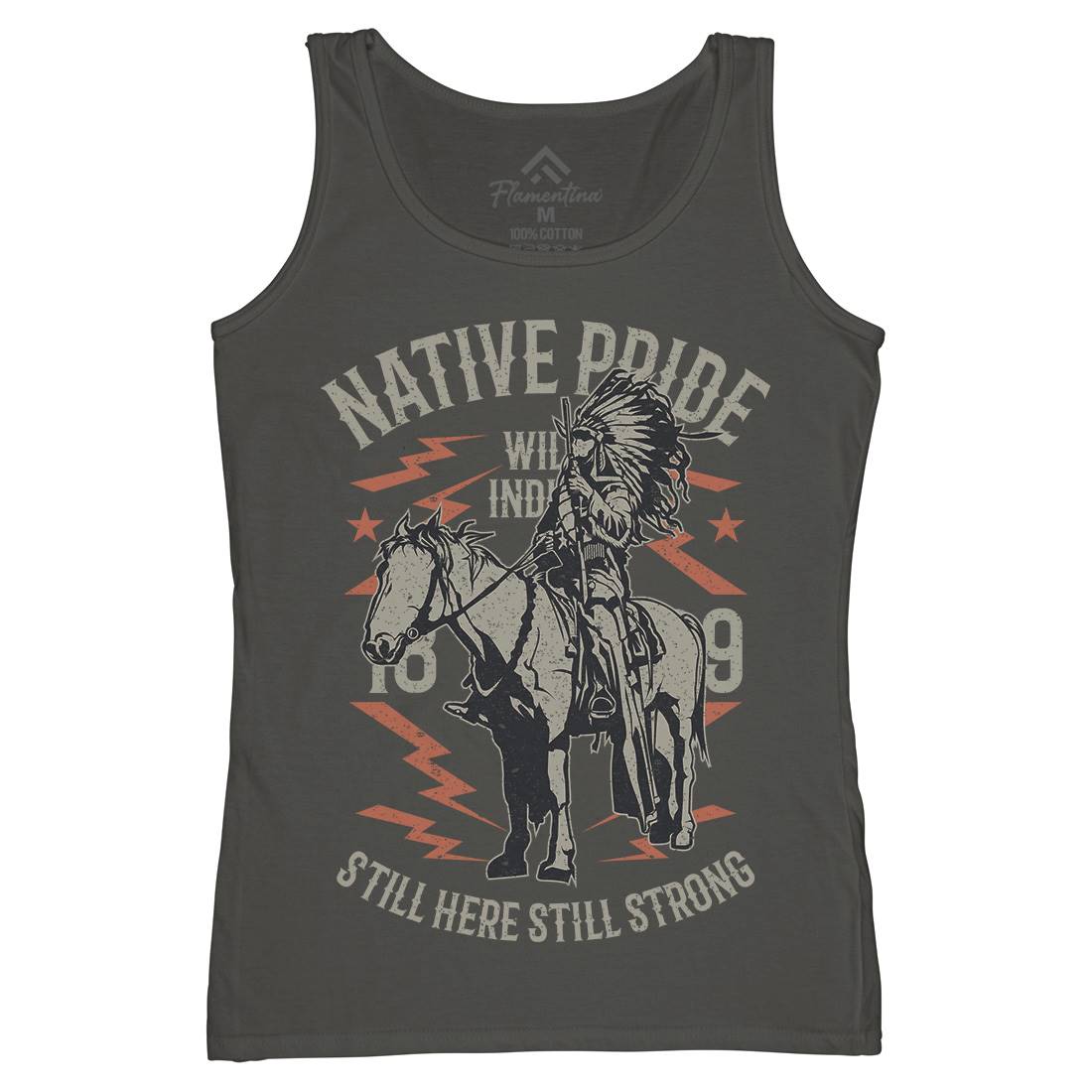 Native Pride Womens Organic Tank Top Vest American A724