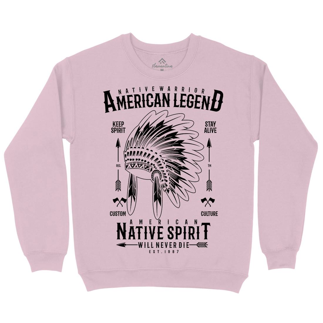 Native Warrior Kids Crew Neck Sweatshirt American A725