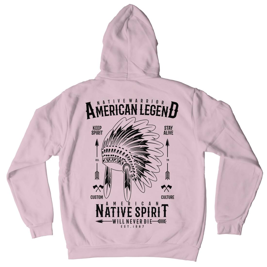 Native Warrior Kids Crew Neck Hoodie American A725