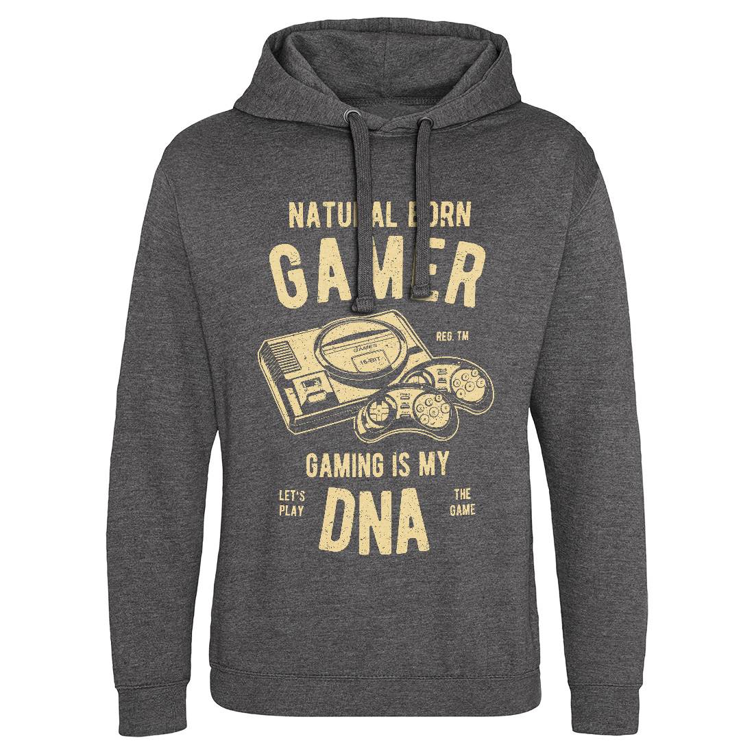 Natural Born Gamer Mens Hoodie Without Pocket Geek A726