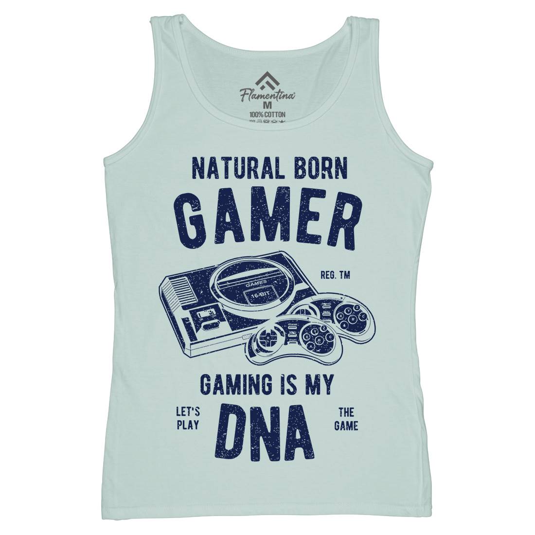 Natural Born Gamer Womens Organic Tank Top Vest Geek A726