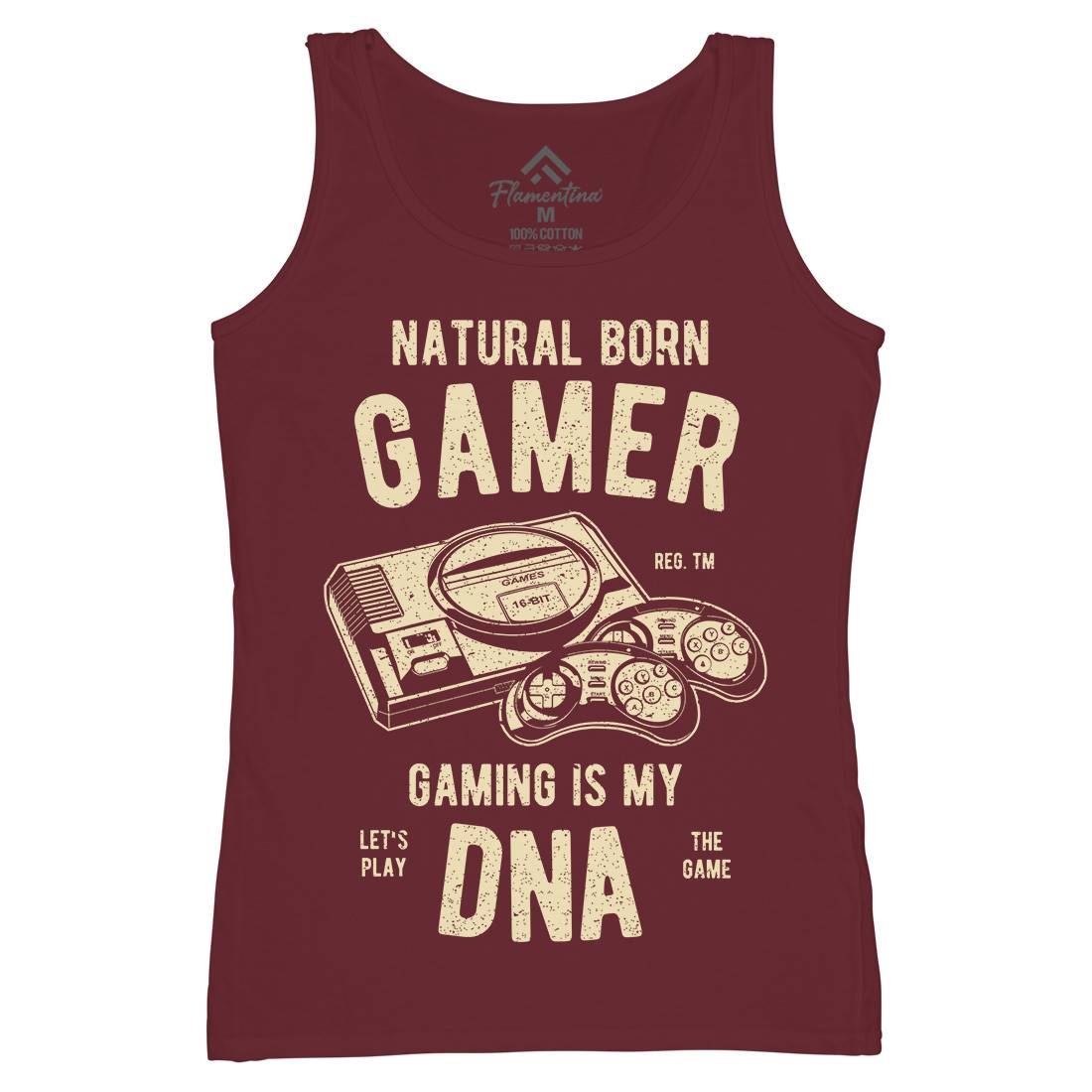 Natural Born Gamer Womens Organic Tank Top Vest Geek A726