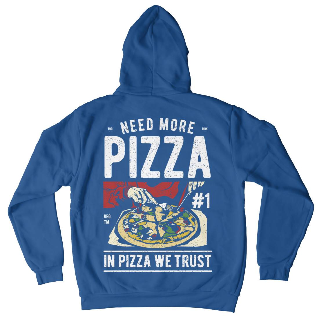 Need More Pizza Kids Crew Neck Hoodie Food A727