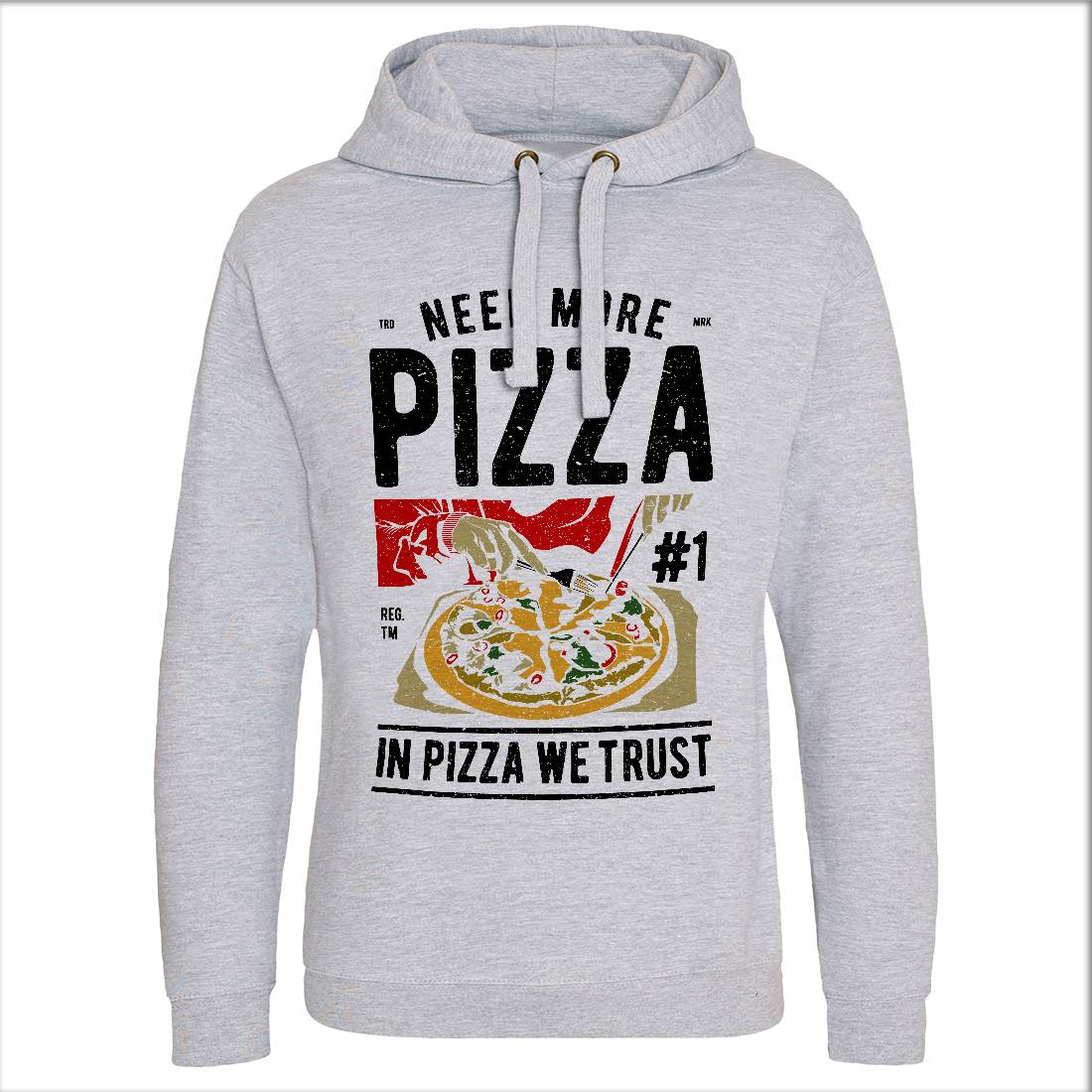 Need More Pizza Mens Hoodie Without Pocket Food A727