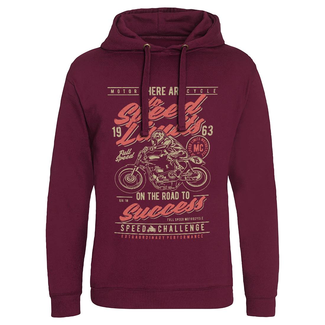No Speed Limits Mens Hoodie Without Pocket Motorcycles A729