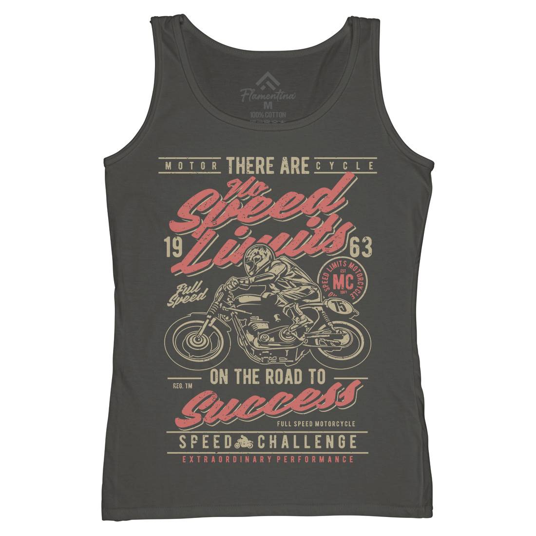 No Speed Limits Womens Organic Tank Top Vest Motorcycles A729