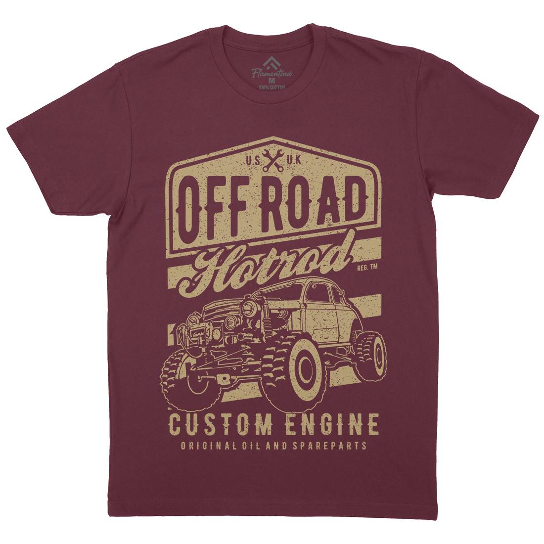 Offroad Hotrod Mens Crew Neck T-Shirt Cars A730