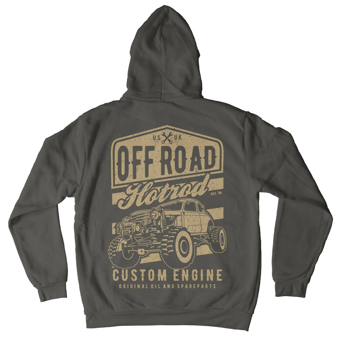 Offroad Hotrod Kids Crew Neck Hoodie Cars A730