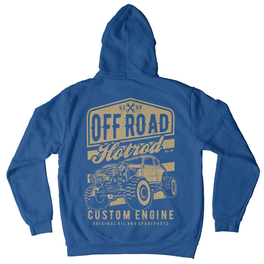 Offroad Hotrod Mens Hoodie With Pocket Cars A730