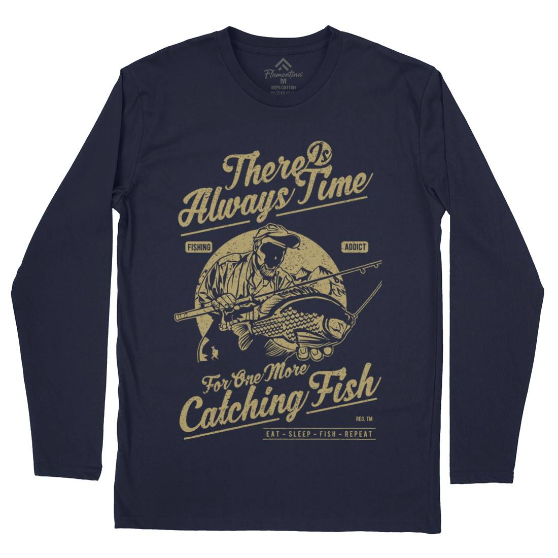 One More Catching Mens Long Sleeve T-Shirt Fishing A731