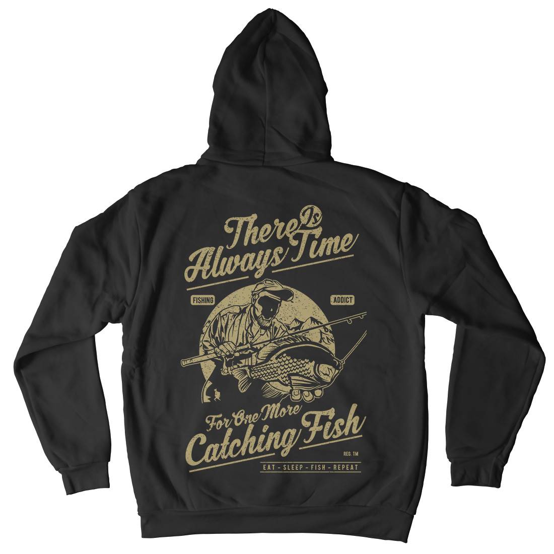 One More Catching Mens Hoodie With Pocket Fishing A731