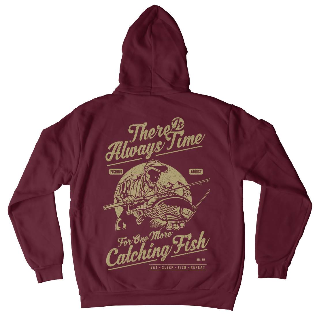 One More Catching Mens Hoodie With Pocket Fishing A731