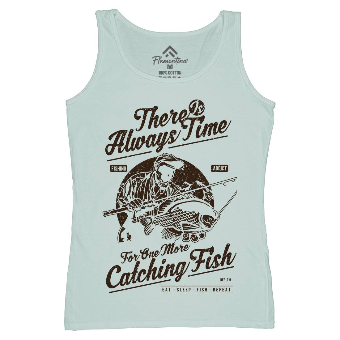 One More Catching Womens Organic Tank Top Vest Fishing A731