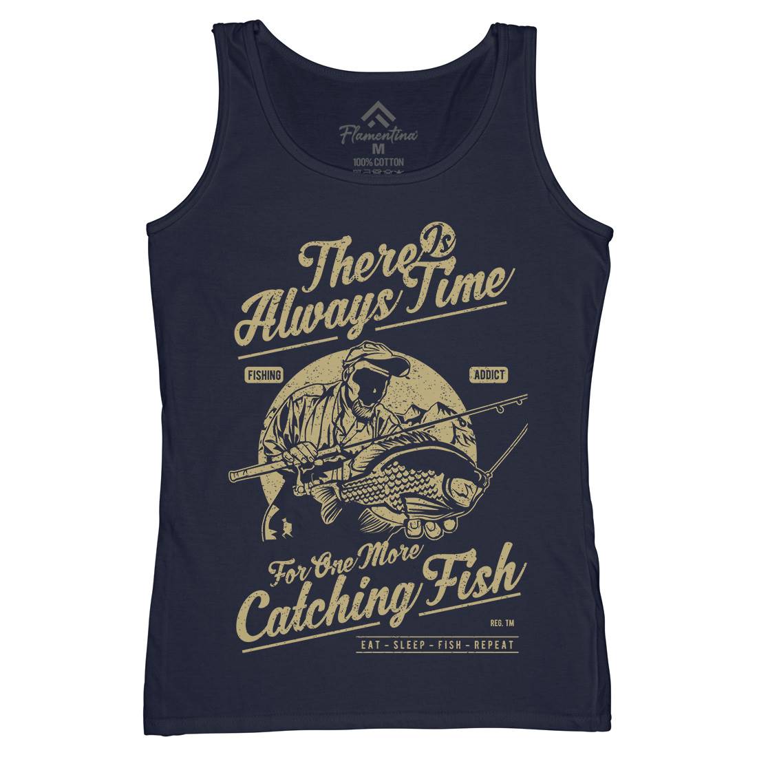 One More Catching Womens Organic Tank Top Vest Fishing A731