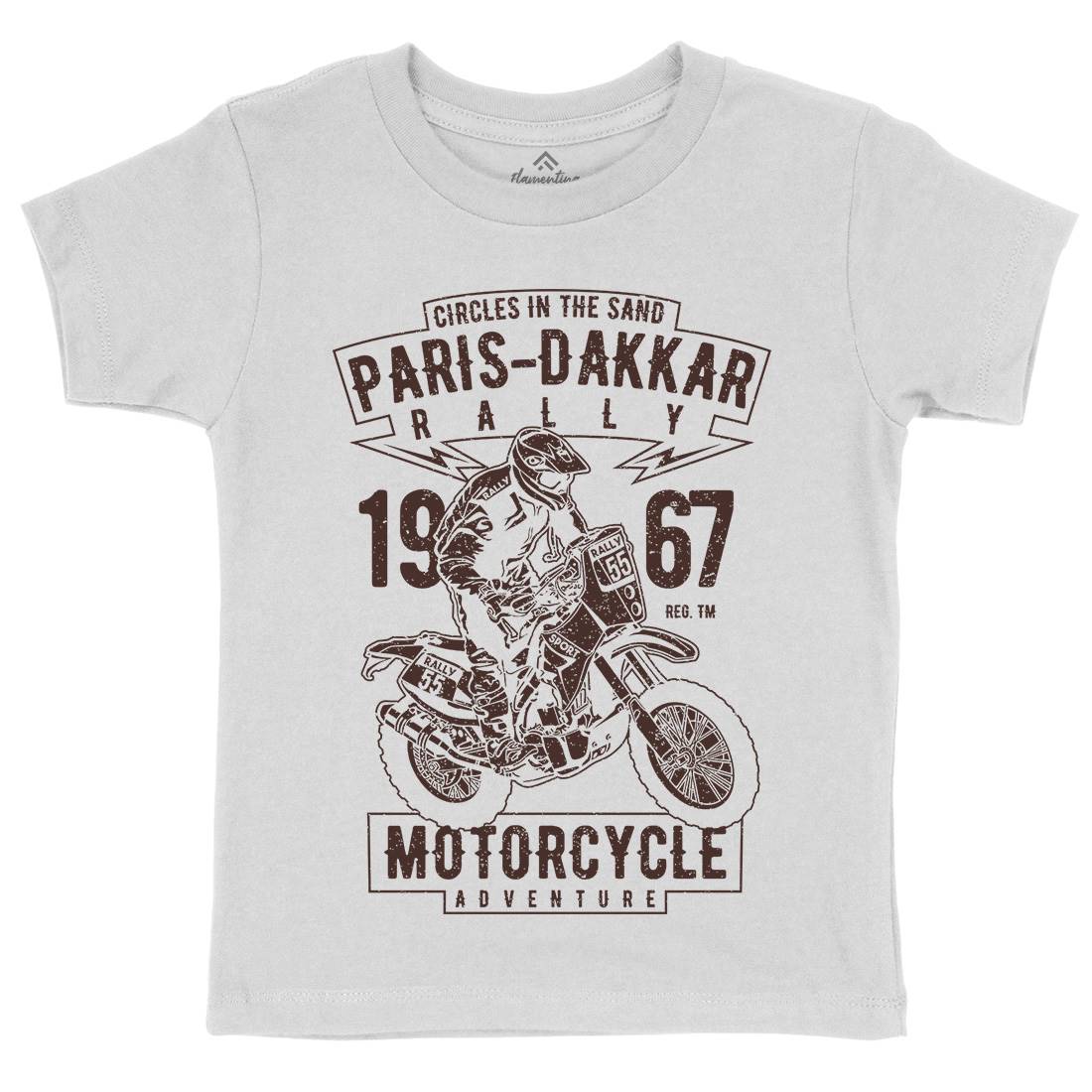 Dakar Kids Crew Neck T-Shirt Motorcycles A732