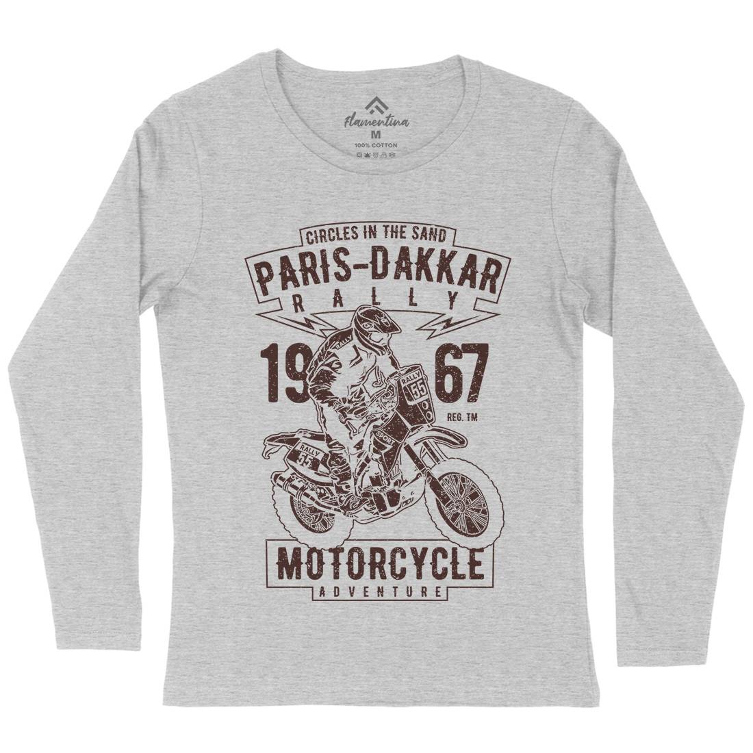 Dakar Womens Long Sleeve T-Shirt Motorcycles A732