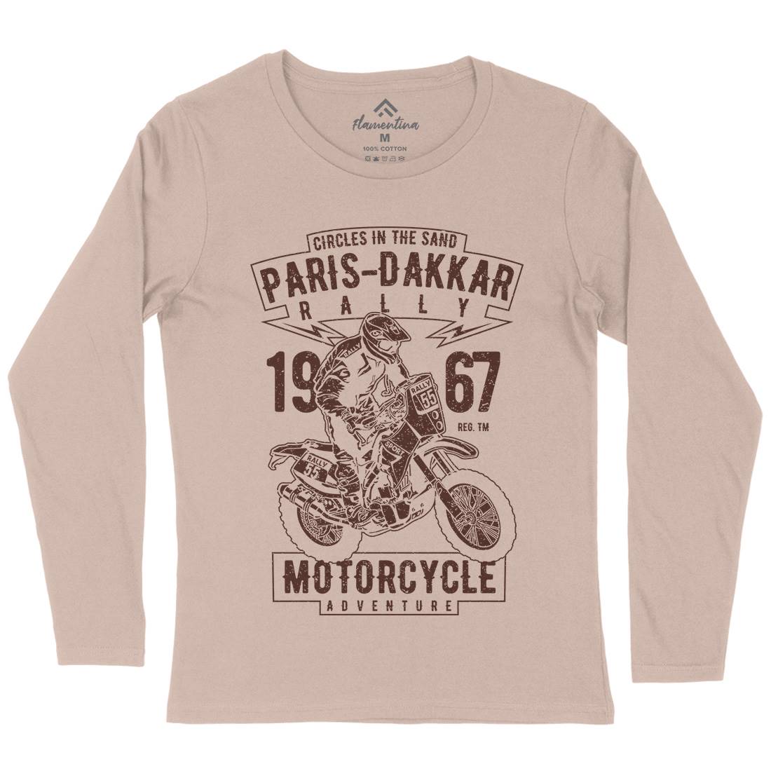 Dakar Womens Long Sleeve T-Shirt Motorcycles A732