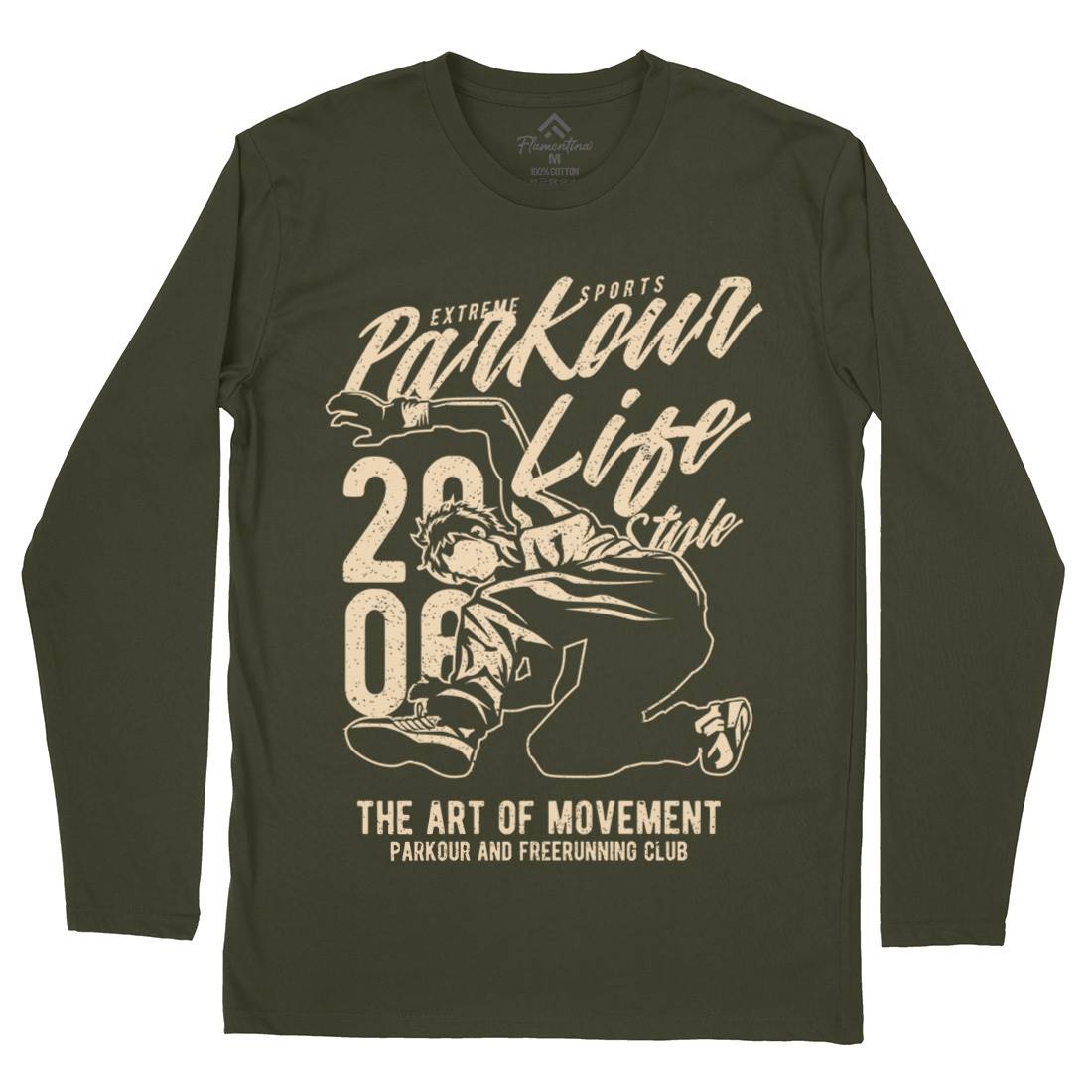 Parkour Life Style Mens Long Sleeve T-Shirt Sport A733