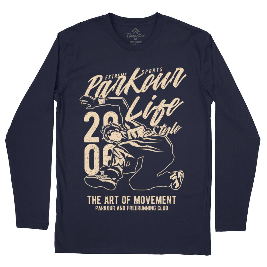 Parkour Life Style Mens Long Sleeve T-Shirt Sport A733