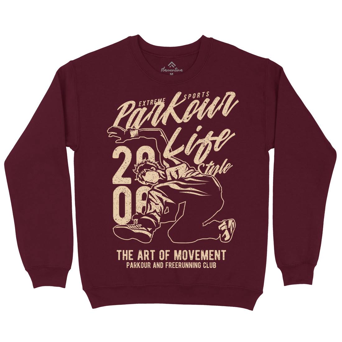 Parkour Life Style Mens Crew Neck Sweatshirt Sport A733