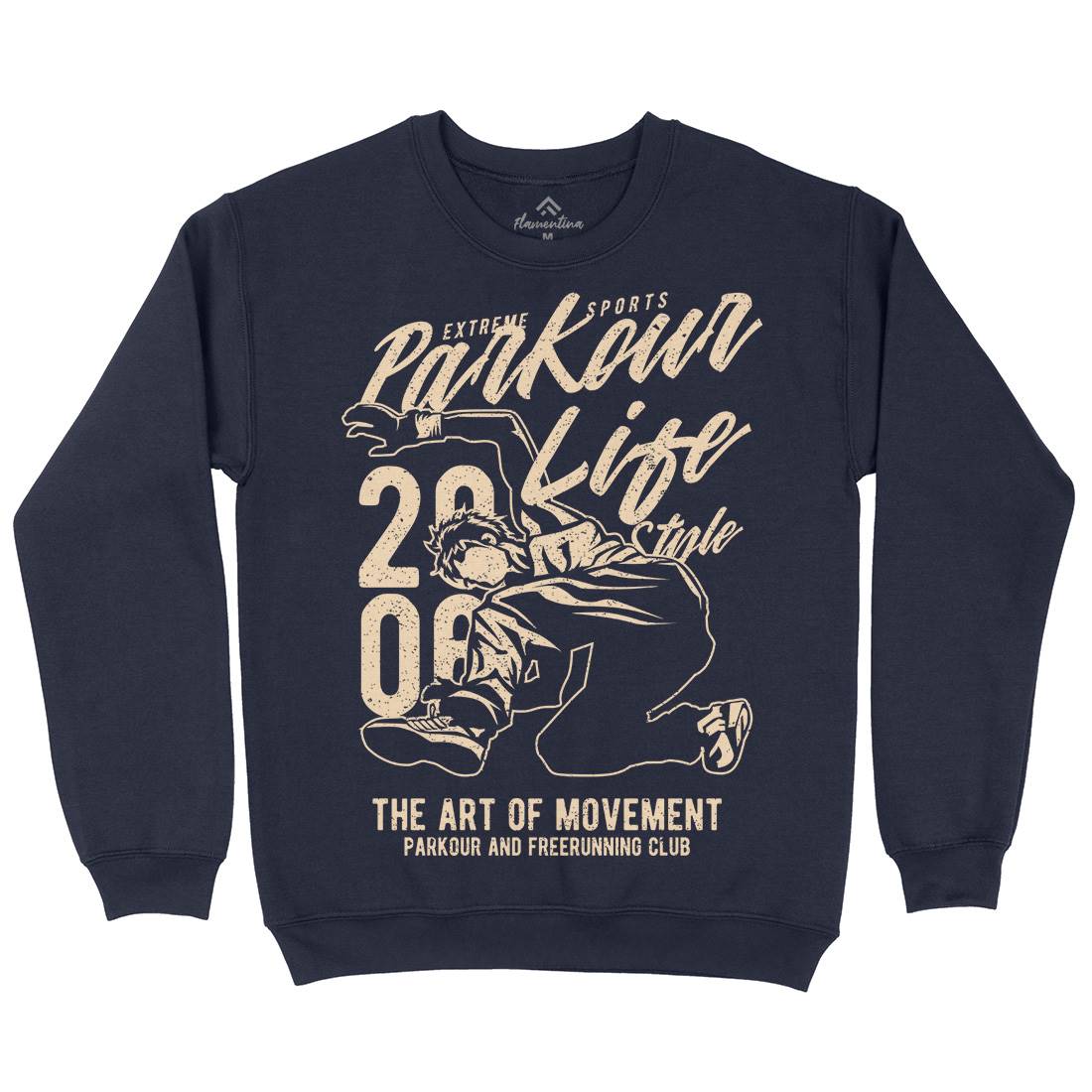 Parkour Life Style Mens Crew Neck Sweatshirt Sport A733