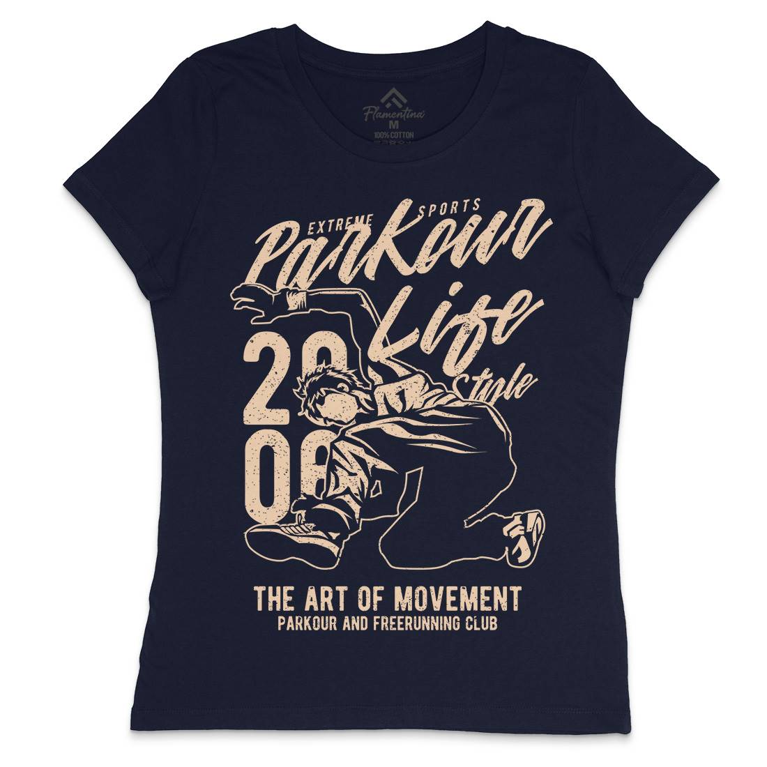 Parkour Life Style Womens Crew Neck T-Shirt Sport A733