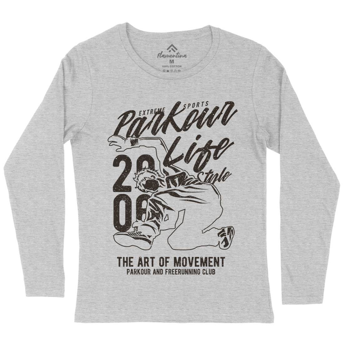 Parkour Life Style Womens Long Sleeve T-Shirt Sport A733