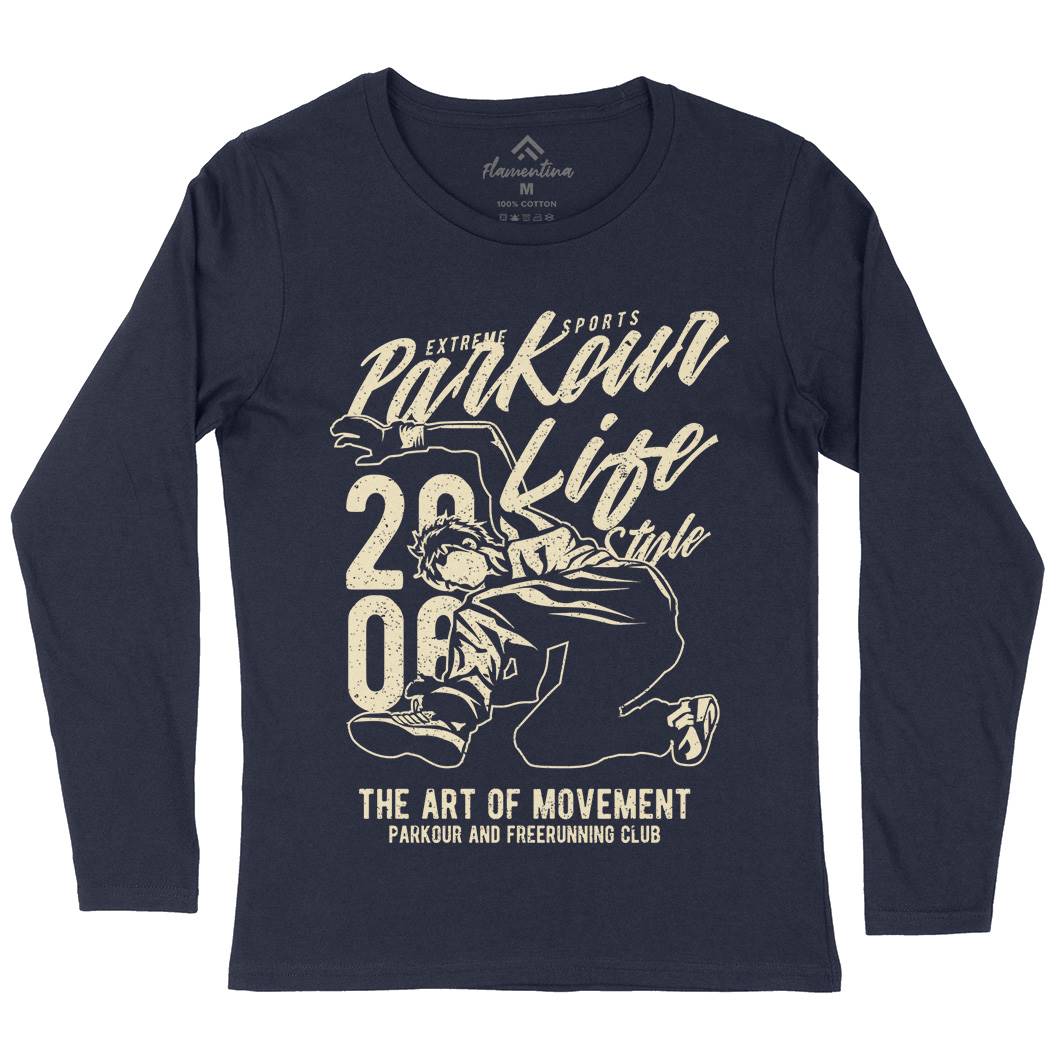 Parkour Life Style Womens Long Sleeve T-Shirt Sport A733