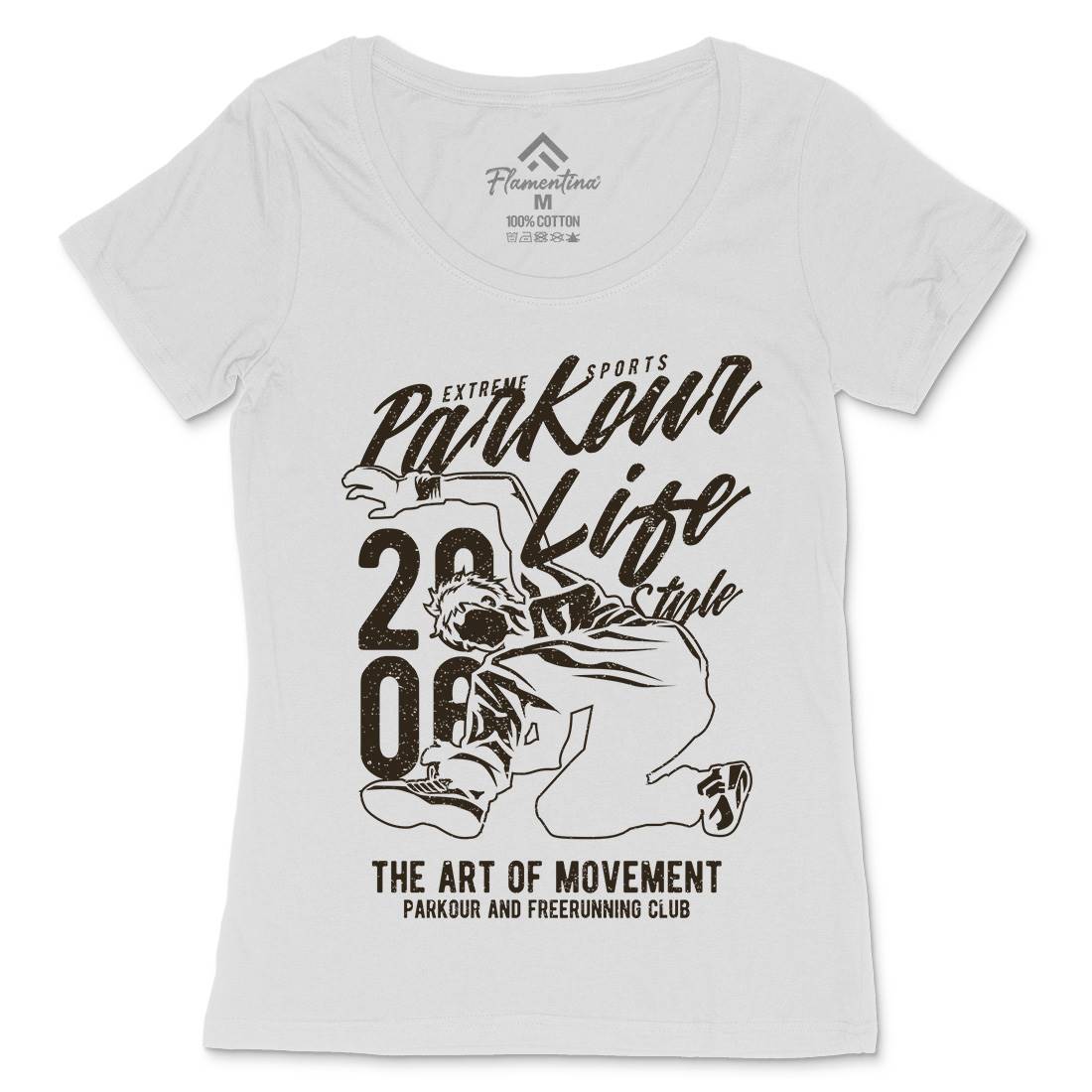 Parkour Life Style Womens Scoop Neck T-Shirt Sport A733