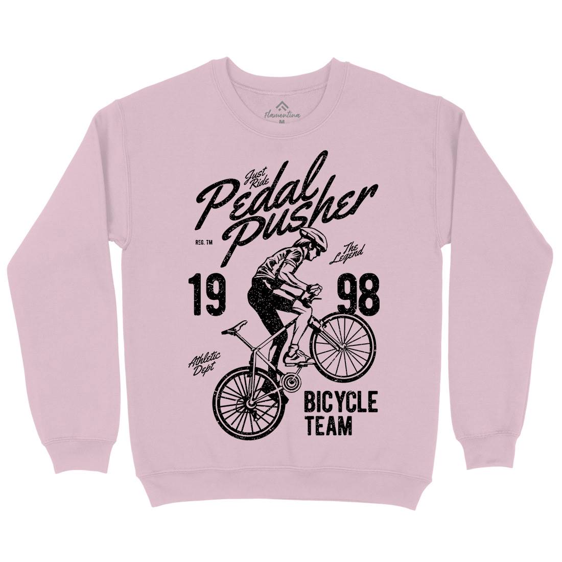 Pedal Pusher Kids Crew Neck Sweatshirt Bikes A734